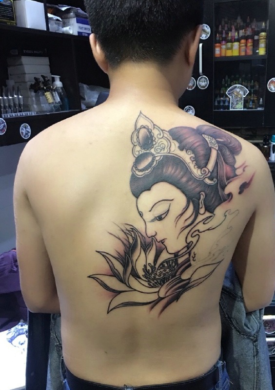 未完成的莲花与女观音一起的cq9电子制图案