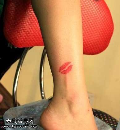 腿部唇印cq9电子制图案