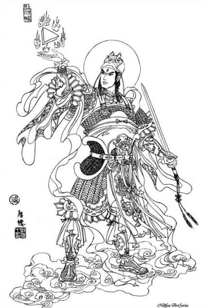月下二郎神cq9电子手稿制图