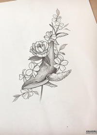 黑灰鲸鱼花cq9电子手稿