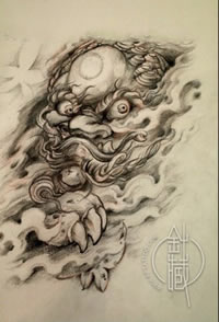 唐狮cq9电子手稿制图片