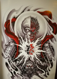 孙悟空手稿_17篇霸气斗战胜佛齐天大圣红脸孙悟空cq9电子手稿制图案素材