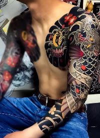 9列适合男性的霸气花臂cq9电子制图片