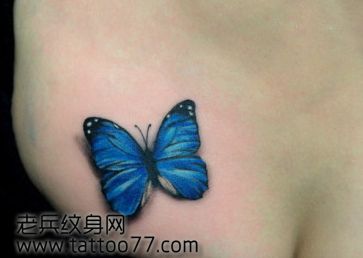 唯美的辣妹臀部彩色蝴蝶cq9电子制图案