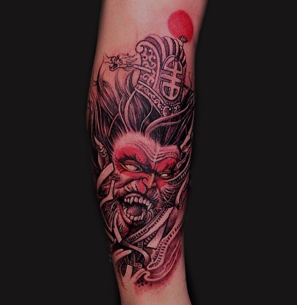 孙悟空花臂cq9电子 斗战胜佛cq9电子制图案大全