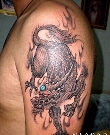 霸气灵兽麒麟肩部cq9电子