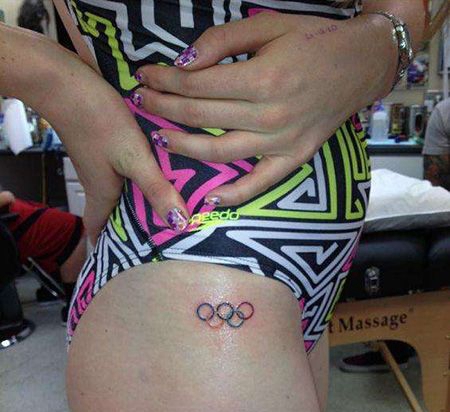 女生臀部五环cq9电子制图案