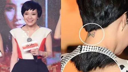 郭采洁后颈部个性蝴蝶结cq9电子