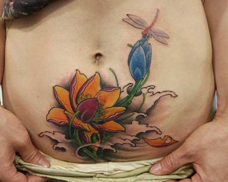 彩色莲花蜻蜓剖腹产遮盖cq9电子
