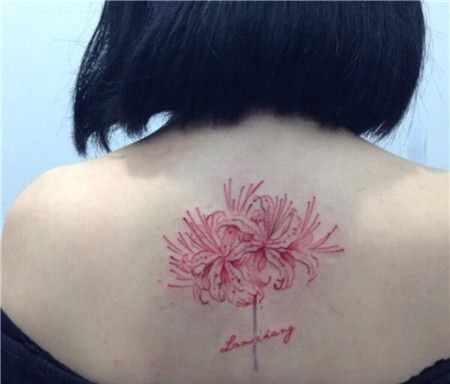 短发女生背部彼岸花cq9电子制图片