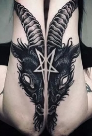 一列羊头恶魔巴弗灭Baphomet的cq9电子制图案欣赏