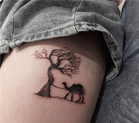 女生腿部树边的骆驼cq9电子