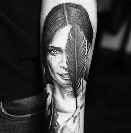 写实小腿人像羽毛cq9电子制图案