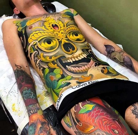 新前卫前胸腹部嘎巴拉cq9电子制图案