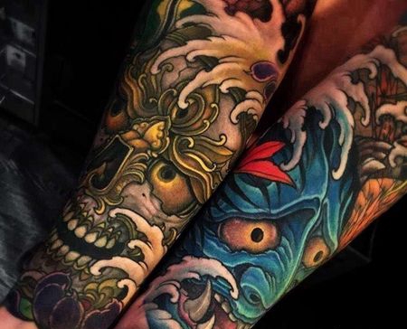 日式胳膊小臂嘎巴拉龙cq9电子制图案