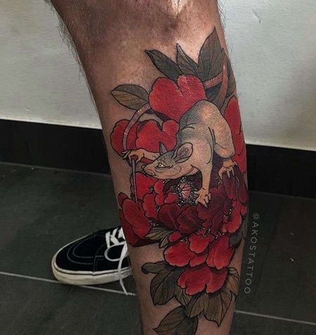 新前卫小腿老鼠牡丹cq9电子制图案