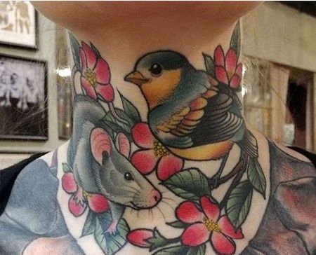 New School脖子老鼠鸟cq9电子制图案