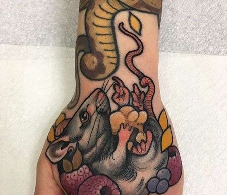 New School手背老鼠cq9电子制图案