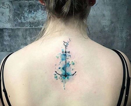水彩后背船锚cq9电子制图案
