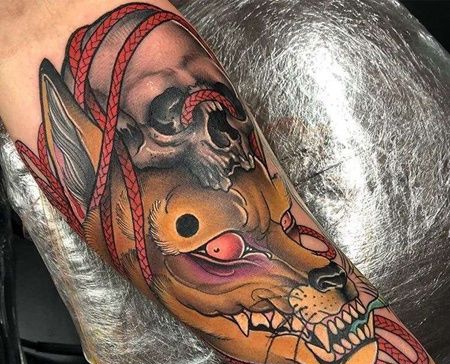 日式小臂狼骷髅cq9电子制图案