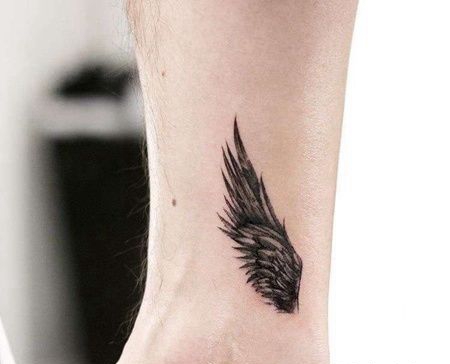 小清新脚踝羽毛cq9电子制图案