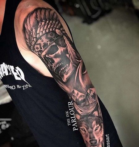 写实胳膊骷髅狼cq9电子制图案