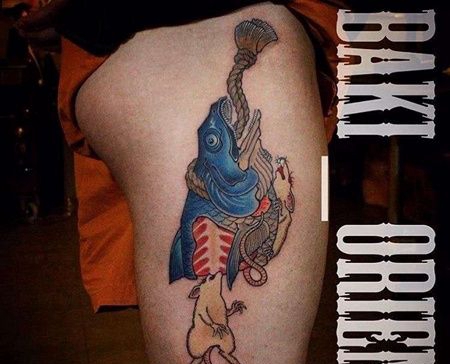 日式大腿鱼老鼠cq9电子制图案