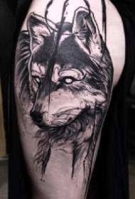 包臂狼主题的一列帅气狼cq9电子作品制图