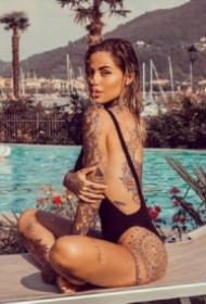 性感cq9电子辣妹制图片 一列ins上的tattoo girl辣妹制图片